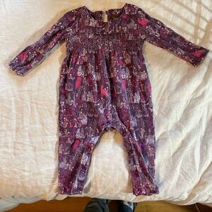 Tea Collection Purple and Pink Romper